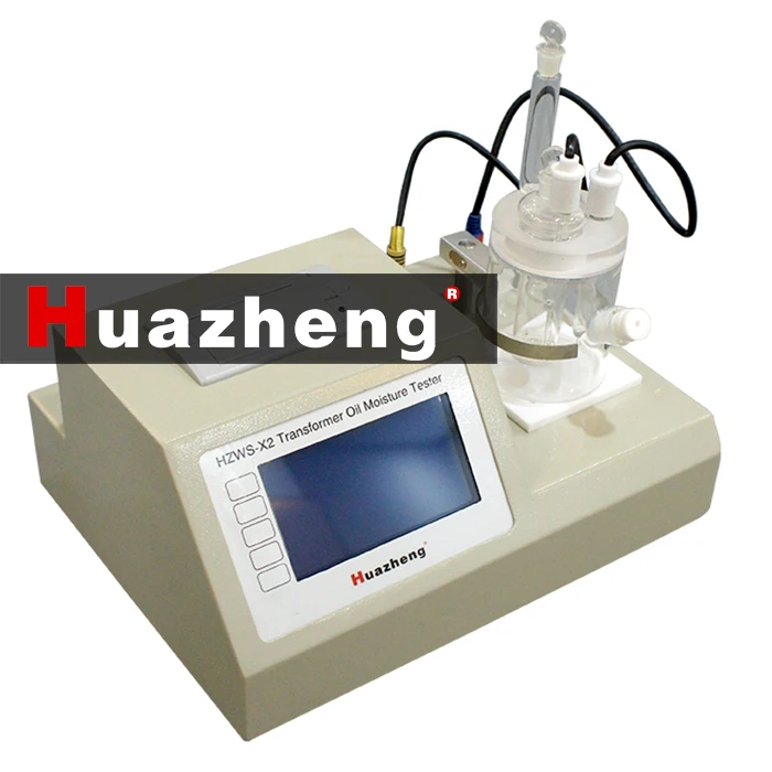 

Huazheng ISO Standard Portable Oil Moisture Meter Transformer Oil Water Trace Analyzer According To Karl-Fischer Method