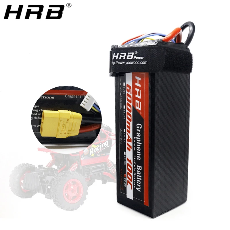 HRB الجرافين 22.2 فولت 6000 مللي أمبير يبو 6S بطارية EC5 ل MultiCopter كوادكوبتر سباق طائرة عربات التي تجرها الدواب سيارات شاحنة RC أجزاء
