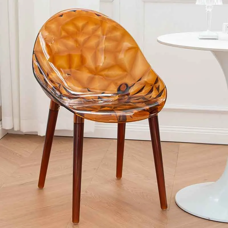 Nordic Furniture,Transparent Diamond Chair,Creative Dining Chairs,Modern Luxury Living Room Chair,Makeup Stool,Home Leisure Seat