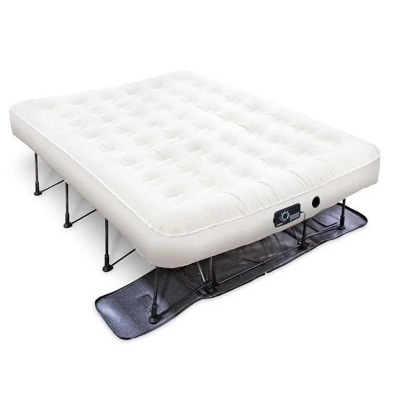 PVC-Luftmatratze mit Rahmen und Rollbox, selbstaufblasend, automatisch schließend, komfortables Einzelbett