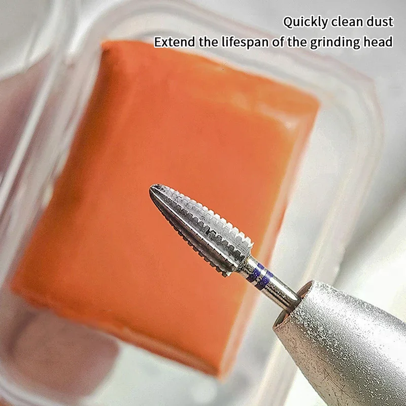Electric Nail Drill Bits Cleaning Mud With Dustproof Box Portable Manicure Cutter Cleanser Dust Brush Clean Tools Quickly