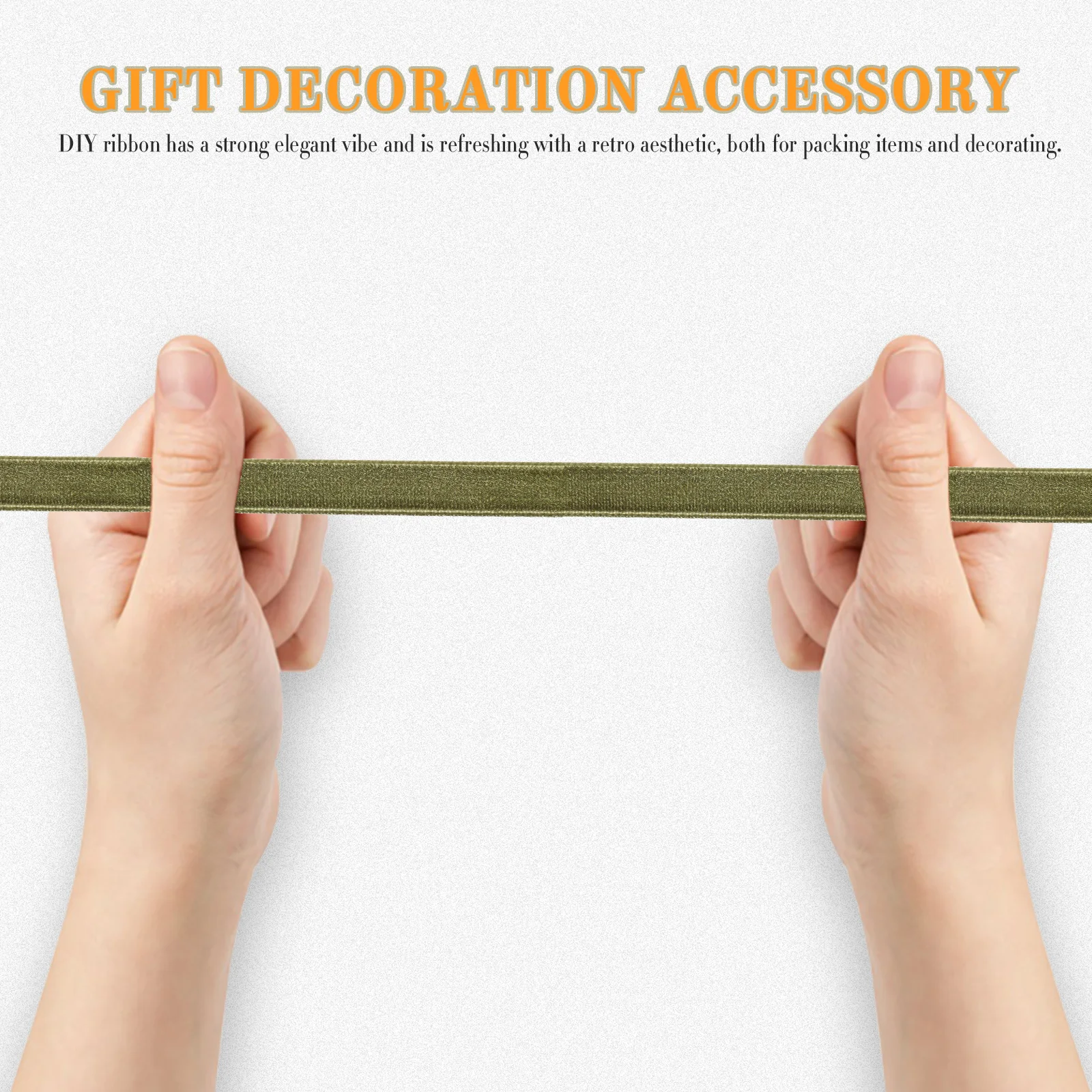 

1 Roll Ribbon Multi-Function Gift Wrapping Craft For Christmas Thanksgiving Decor Diy Party Favor Handmade Bow