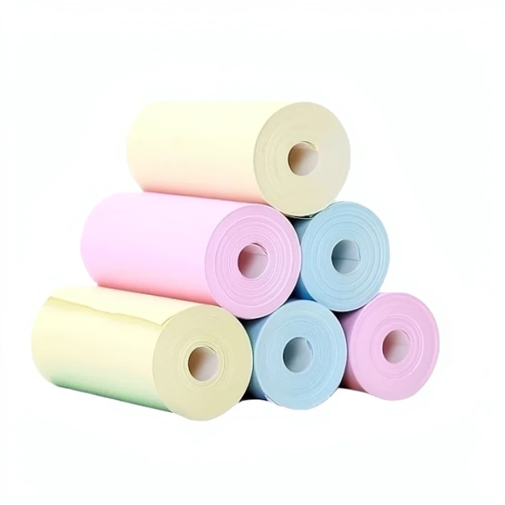 Thermal Paper Roll For Kids Instant Camera 57x25mm BPA Free Wood Pulp Printing Supplies Photo Record Craft Paper