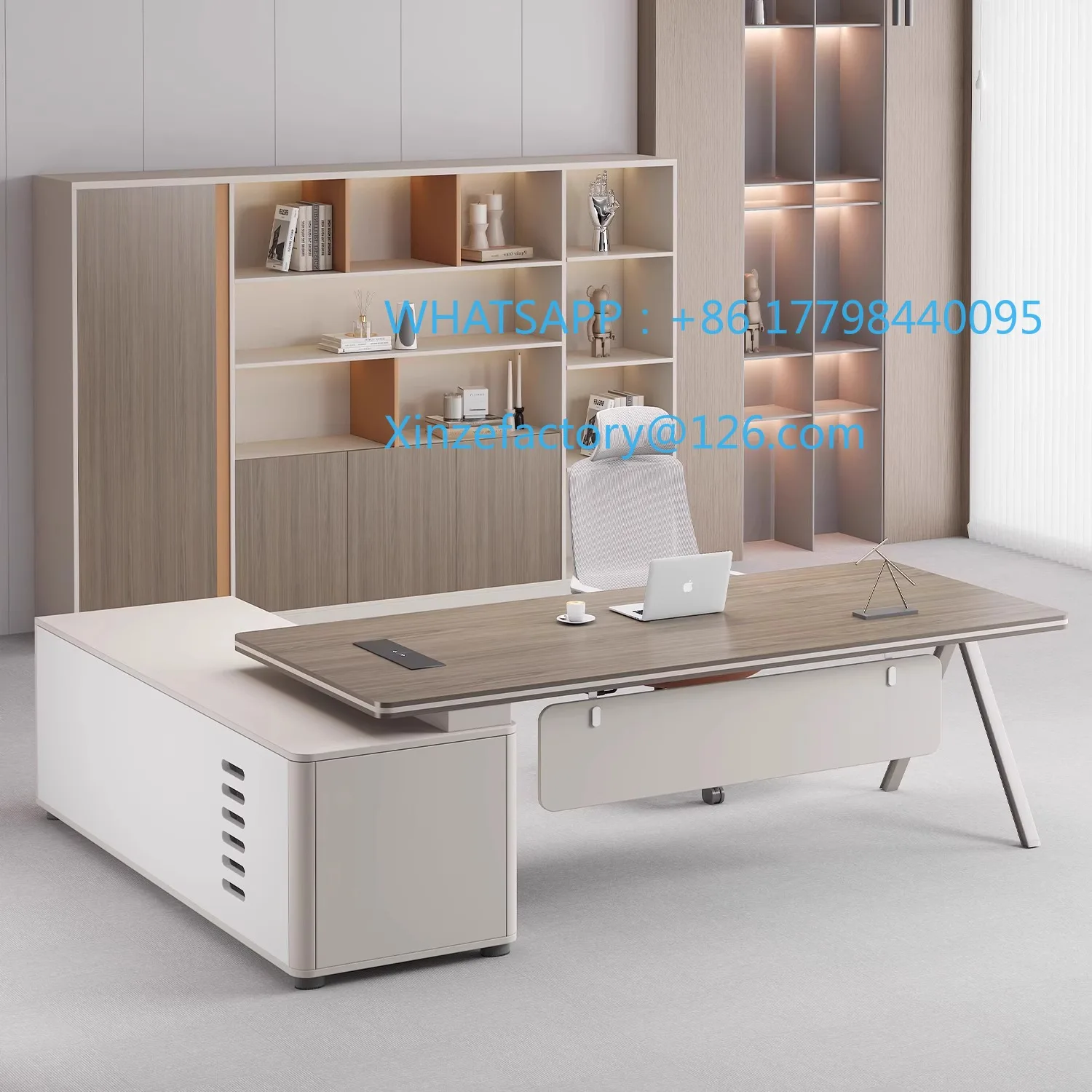 

Customizable office boss desk simple modern