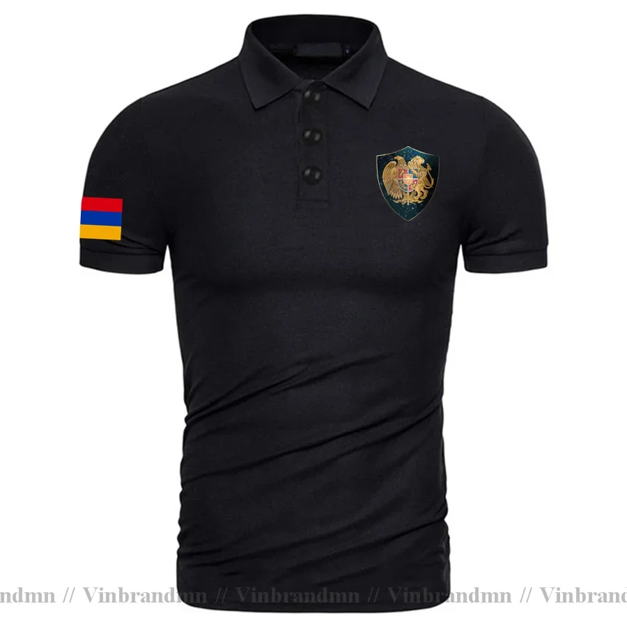 Armenia Polo Shirt Armenian ARM AM Mens Shirt Short Sleeve Brand Polos Country Flag New Fashion 100% Cotton Nation Team Clothing