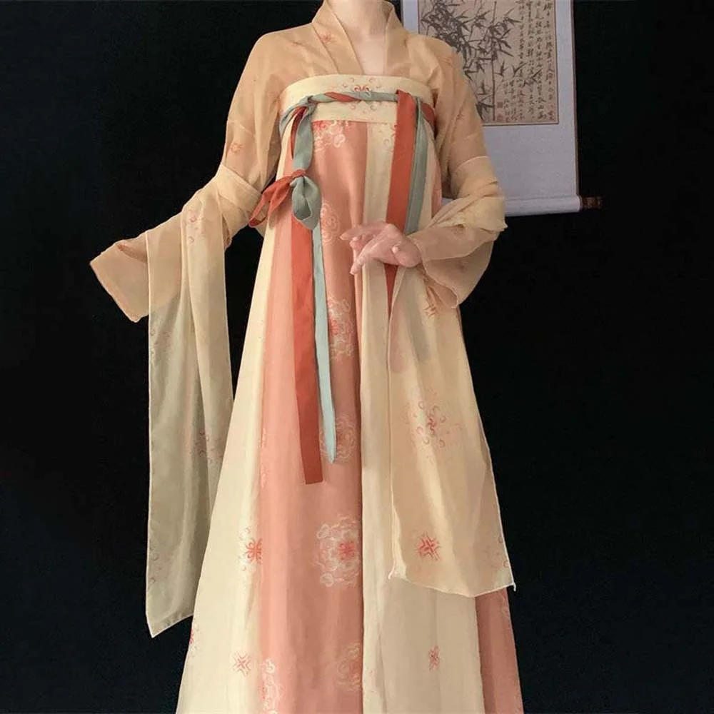 

Stage Costumes Chinese Hanfu Skirt Performance Cosplay Dress Han Tang Dynasty Chinese Ancient Dress Princess Guifei Clothing