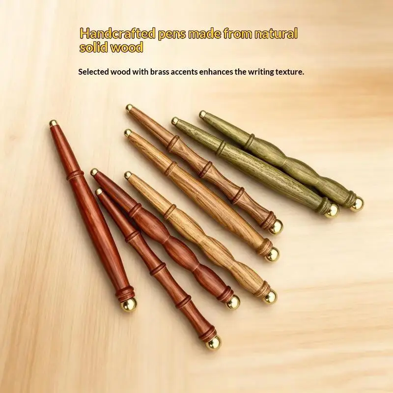 Neck Foot Wood Trigger Point Massage Gua Sha Tools Home Gym Professional Brass Reflexology Massage Tool Thai Foot Massage Stick