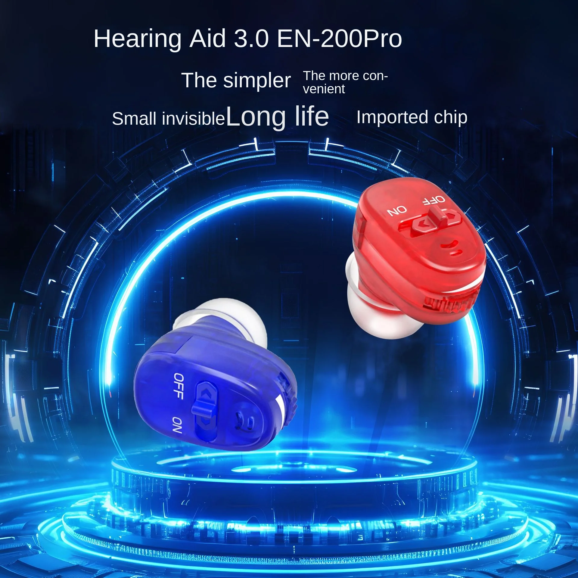 

Mini Sound Amplifier, Ear Sound Enhancer, Noise Reduction, Enhanced Speech, Feedback Cancellation,Suit for Elderly, Children