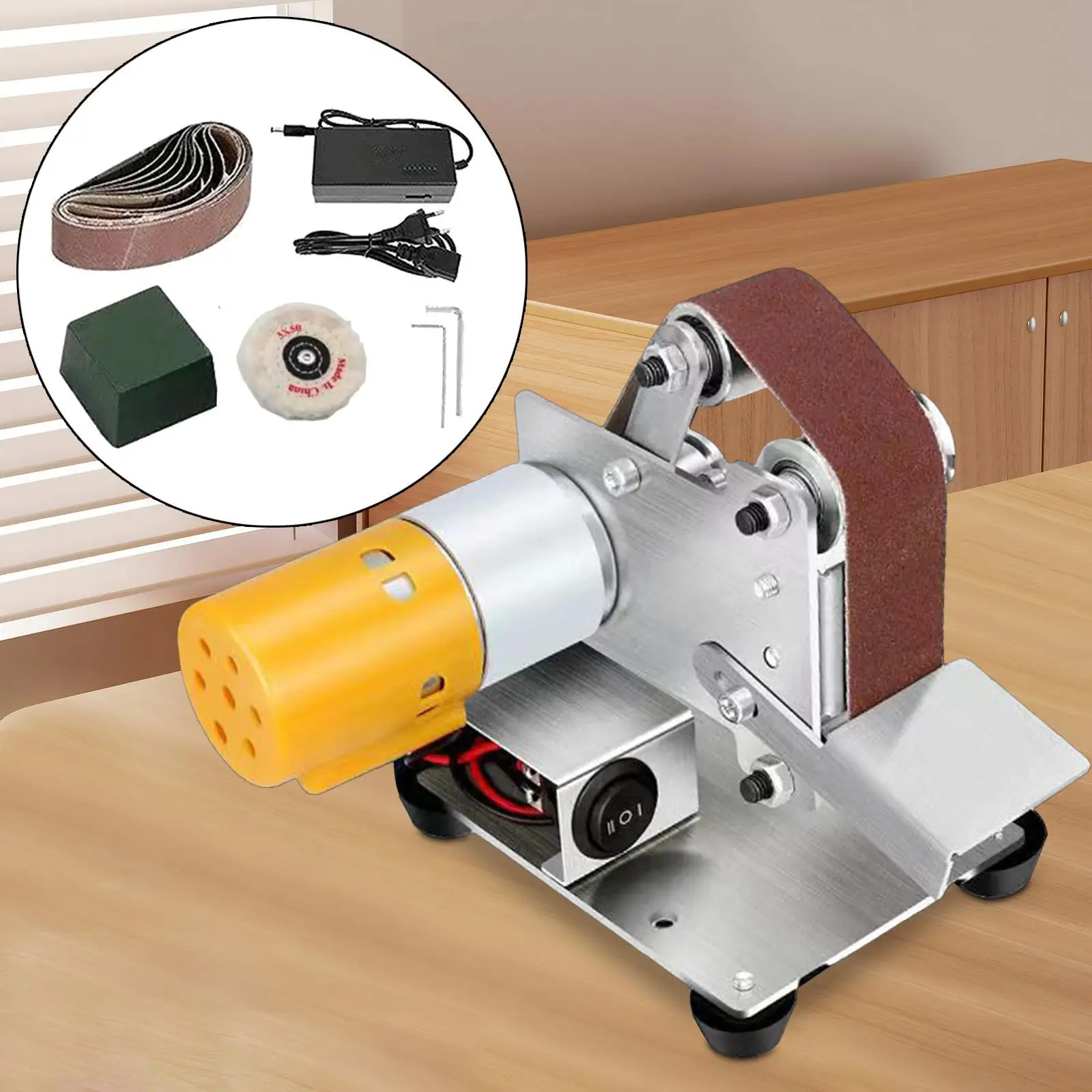 

Electric Knife Sharpener Adjustable Speed Portable Sharpening Tool Grinding Machine Polisher Kits Bench Grinder Sharpening