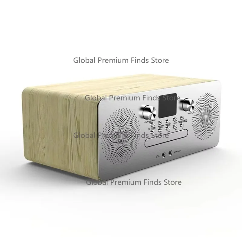 Porta-ble DAB SD CD AM FM Radio MP3 Enhanced Bass Sound Cassette Player Boombox