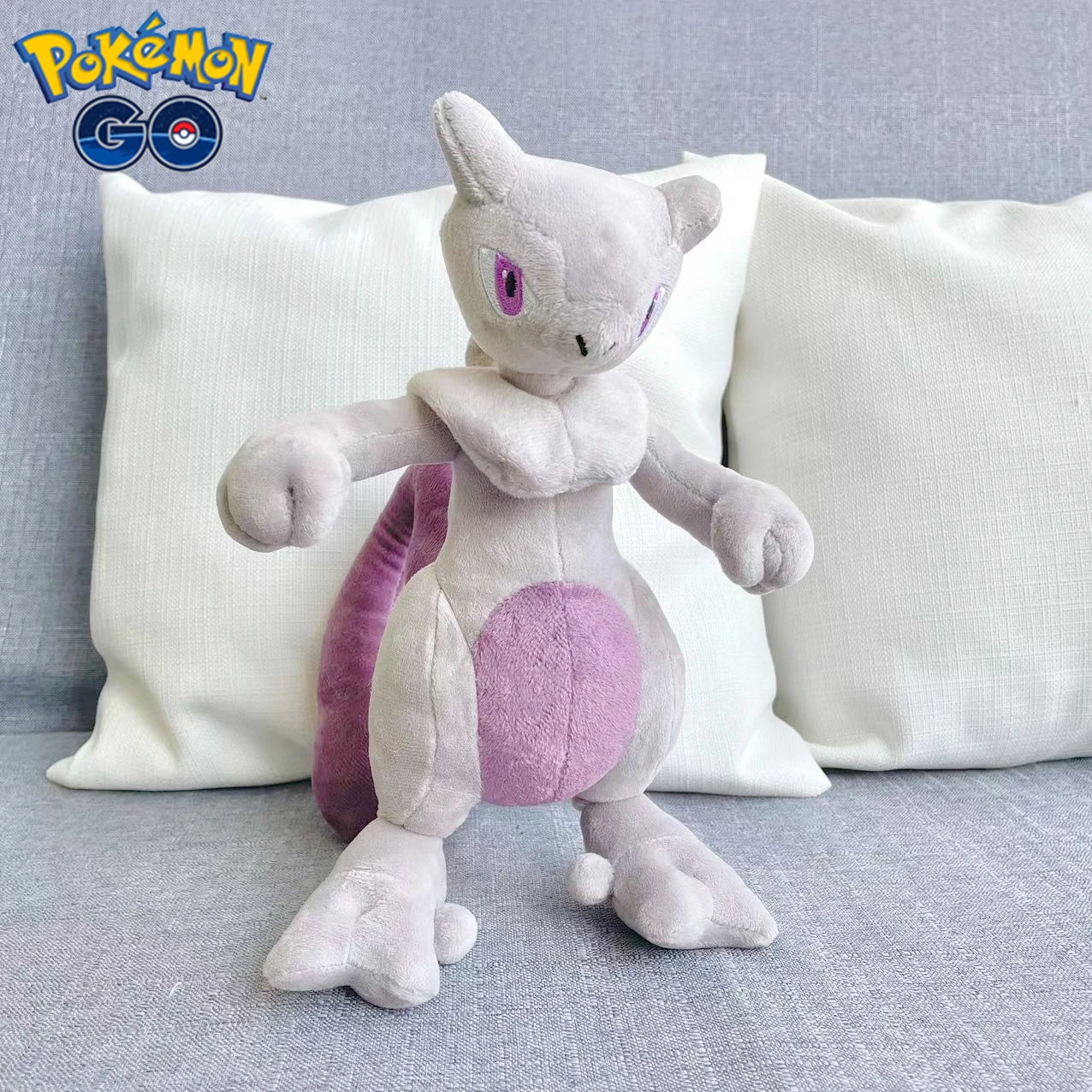 27cm Pokemon Mewtow Plush Toy Anime Pokémon Mewtow Mew Doll Cartoon Animal Plushie Plush Stuffed Decoration Kids Christmas Gift