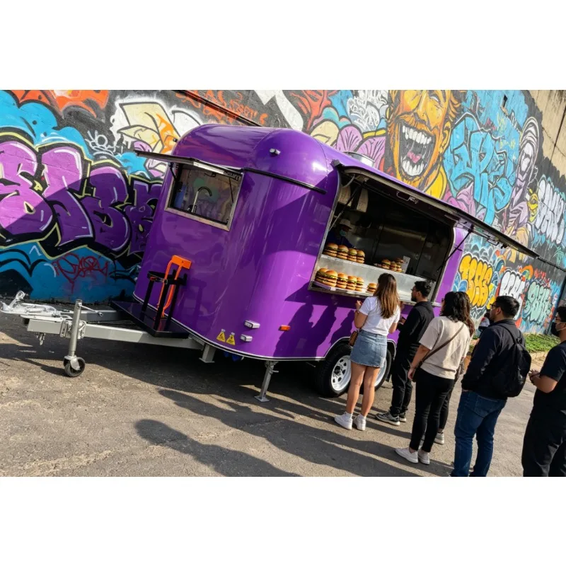 Mobile Kitchen Catering Food Trailer with Full Kitchen Fully Equipped