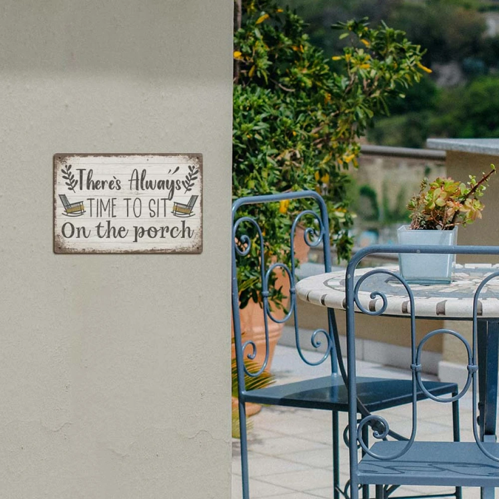 1 Vintage Metal Porch Sign 
