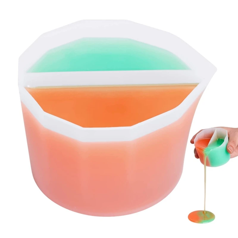 Farbmischung Split Cup zum Ausgießen von Farbe DIY handgemachte Flüssigkeit Bär Kristall Tropf Silikonform Kunst
