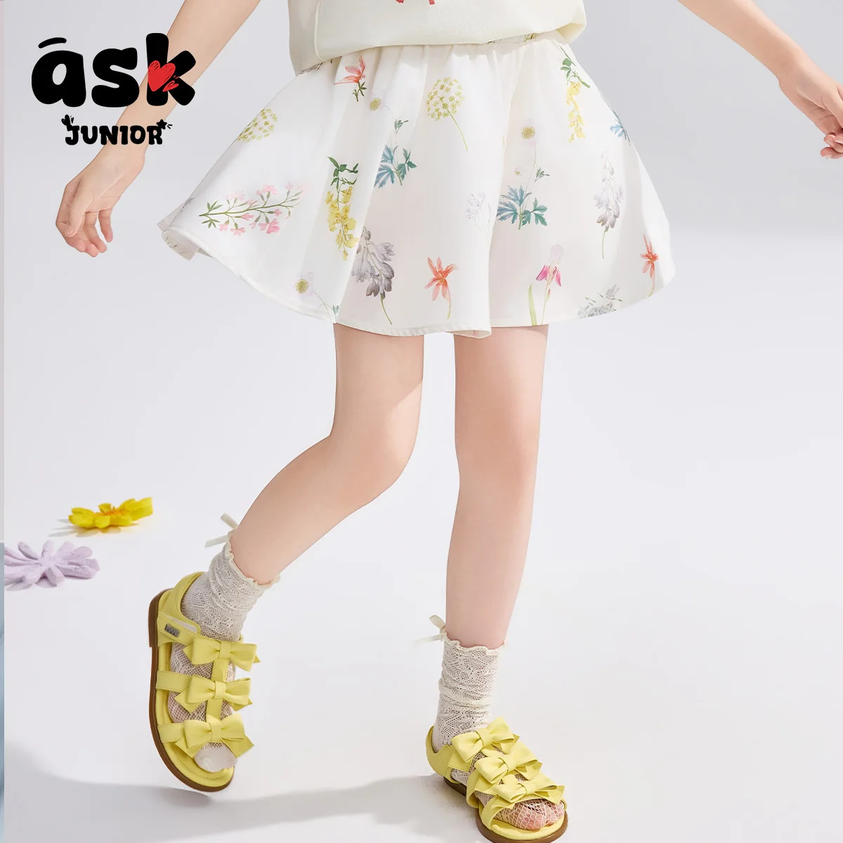 اسأل جونيور الأطفال الصيف التباين اللون المطبوعة السراويل كولوتيس الفتيات السراويل برعم عارضة خمس نقاط #4