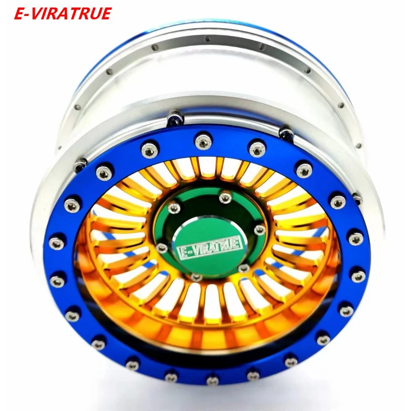 E-VIRATRUE Aluminum Wheel For Losi DBXL/ARRMA Kraton/Outcast 8S/TRAXXAS XRT/XMAXX/30 Degree North truck1/5(4pcs)