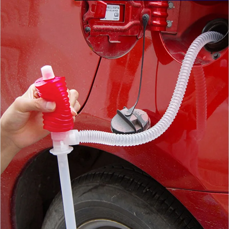 Car truck manual pump fuel gasoline diesel transfer suction cup manual fuel pump siphon water suction fuel transfer pump funnel