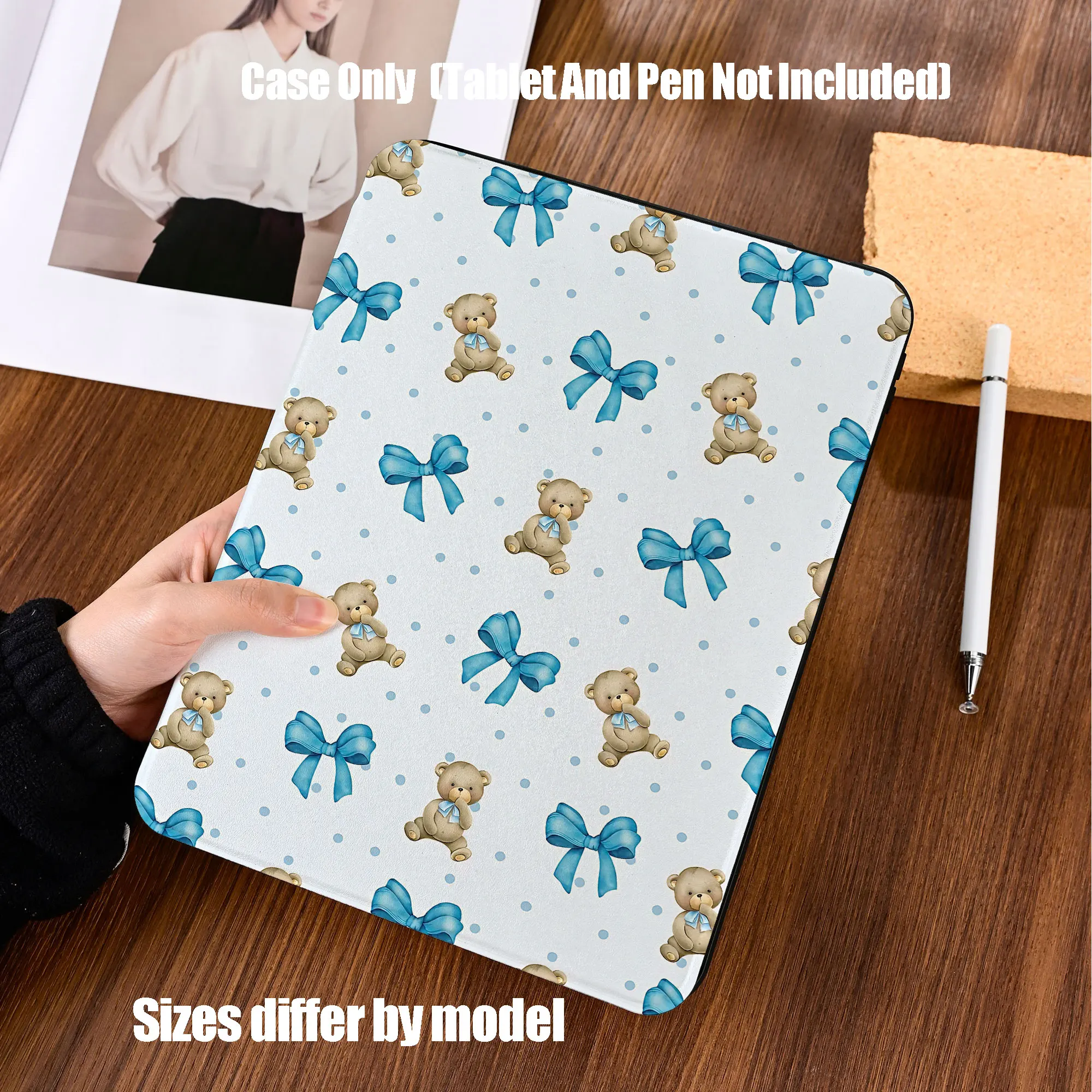 Shockproof TPU Tablet Protective Case with Pencil Holder Auto Sleep Wake for Apple /Samsung/Xiaomi/Redmi/Huawei/Honor