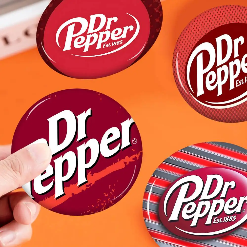 D-Dr Pepper Cartoon 58mm Handmade Brooch Cartoon Cosplay Badge On Backpack Jewelry Accessories Gifts
