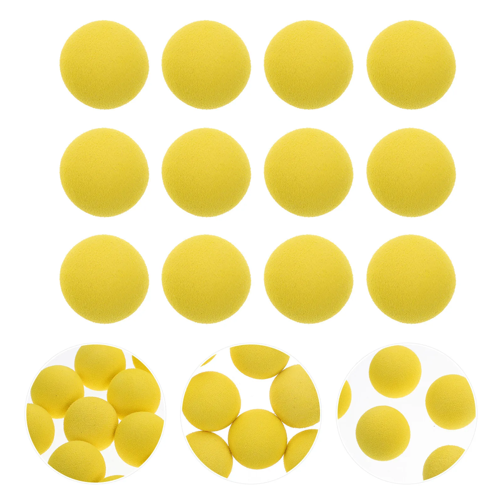 

24Pcs Soft Eva Colored Balls Stress Relief Squeeze Balls Elastic Slow Rising Game Practice Ball Replacement Ball