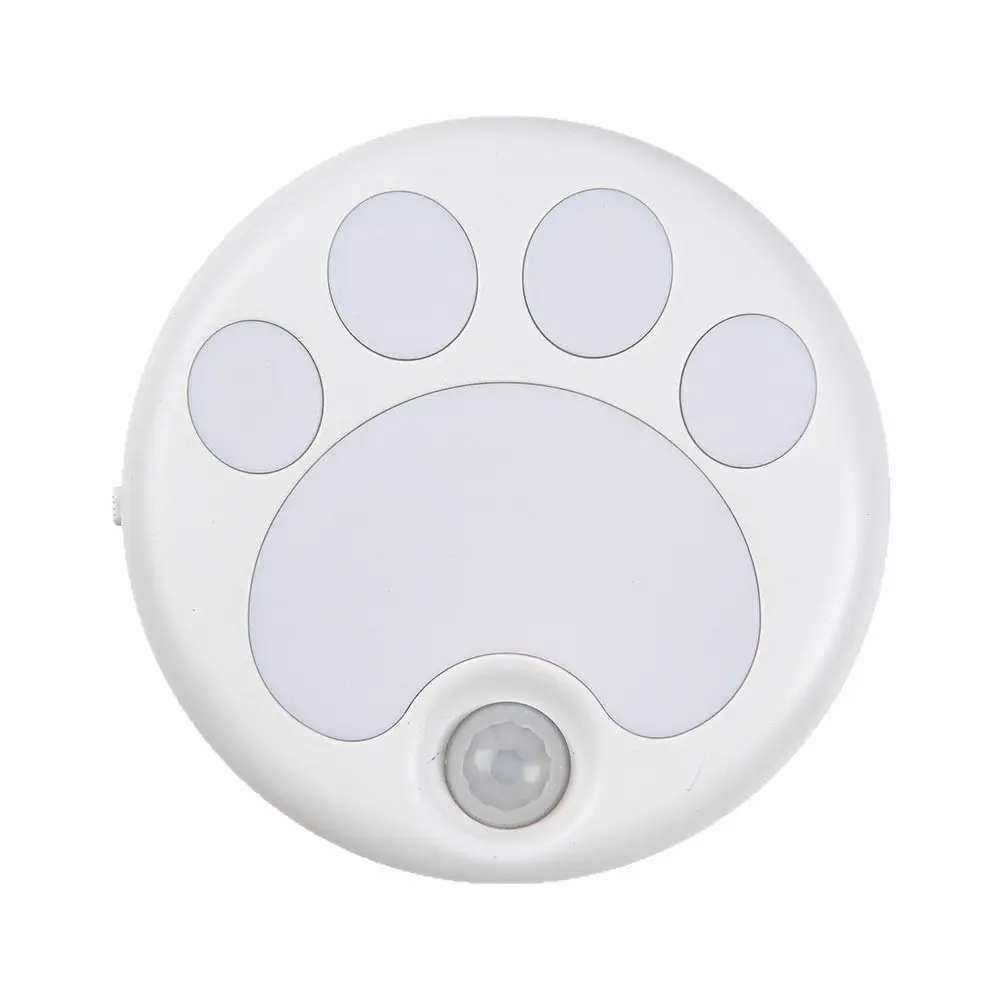 

With Motion Sensor Cat Paw Night Lamp USB Rechargeable Punch Free Wireless LED Light Intelligent Magnetic Attraction