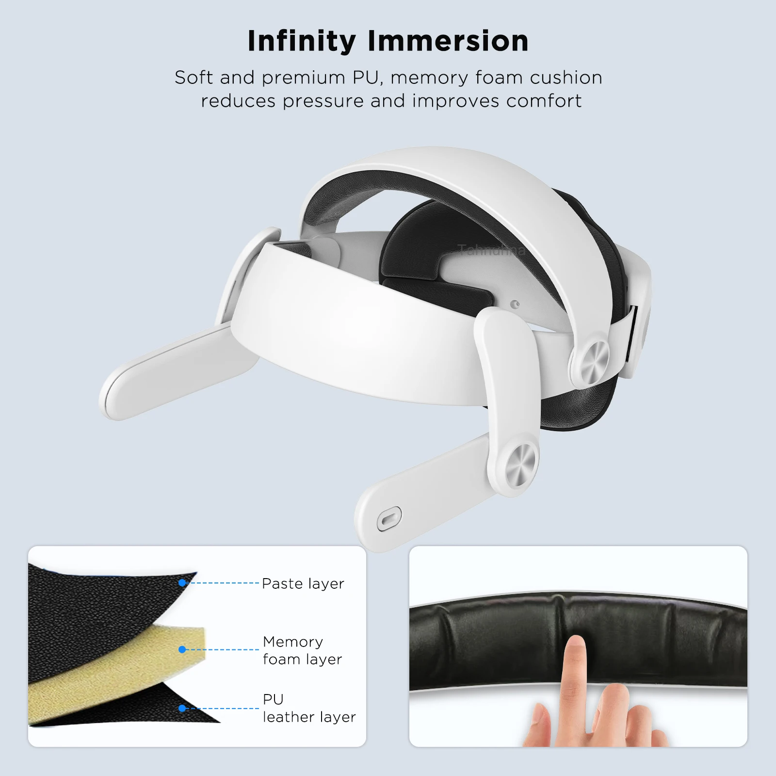 Head Strap for Meta Quest 3S/Quest 3 Replaceable Elite Strap VR Headset Improve Comfort Adjustable Halo Strap Accessories