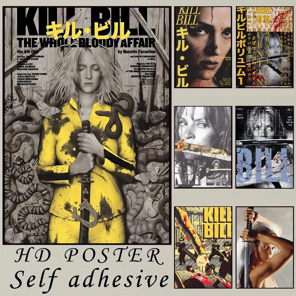 Movie K-Kill Bill Poster Modern And Elegant Wall Stickers For Home Decor Living Room Dormitory Wall Art