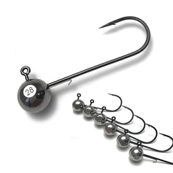 1.8g-28g 95% Solid crank Jig head hook fishing hook head Jig lure hard bait Solid soft worm jig hook