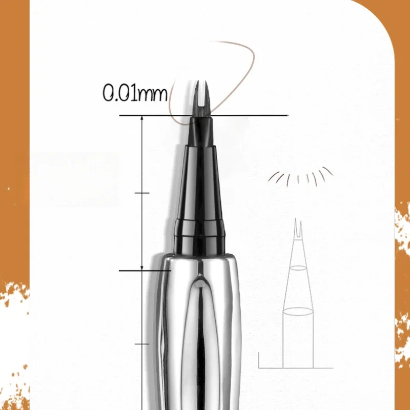 1pc Augenbraue Stift Wasserdicht 2Split Spitze Augenbrauen Stift Augenbraue Tattoo Stift Hohe Pigmentierte Einfach Anzuwenden Flüssigkeit augenbraue Bleistift