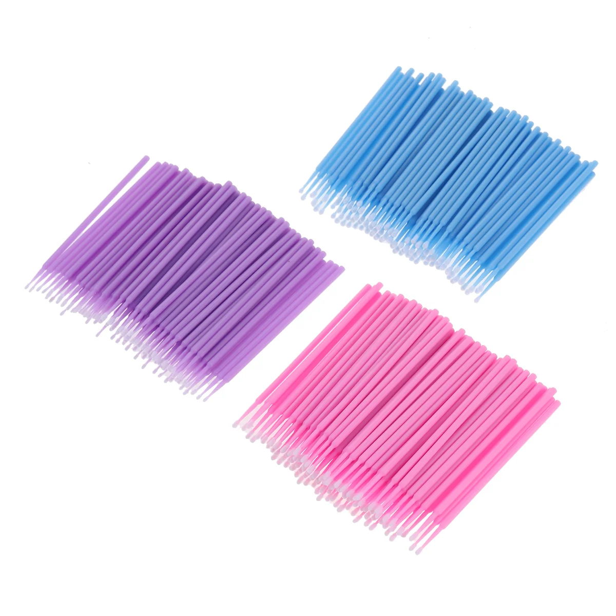 300 Pcs Eyelash Sticks Cotton Swabs Micro Brashi Applicator Brush Extension Miniature