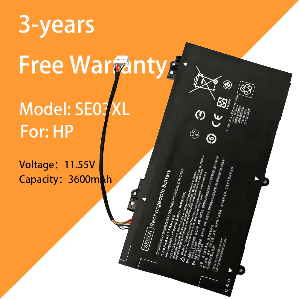 

Аккумулятор для ноутбука SE03XL, 11,55 В, 3600 мАч, новый для HP TPN-Q171 14-AL027TX HSTNN-LB7G
