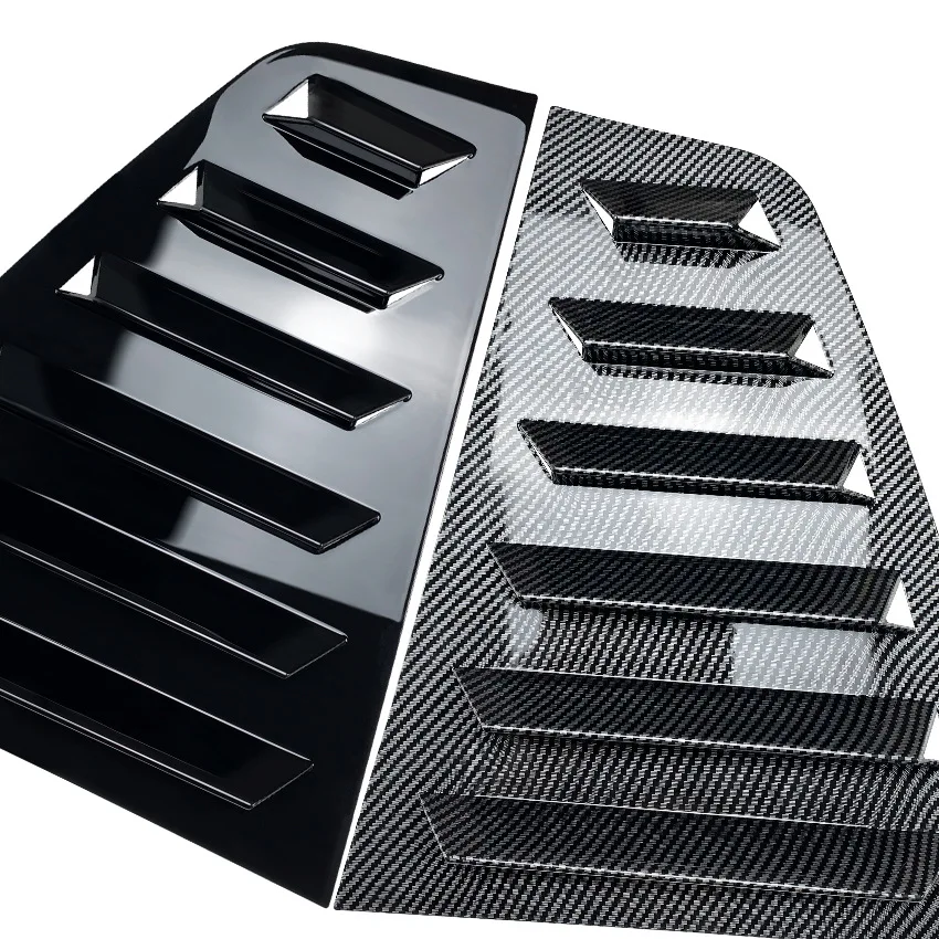 Car Rear Window Shutter Cover Trim For Volkswagen Golf 7 Golf 7.5 MK7 MK7.5 2013-2019 Glossy Black/Carbon Look