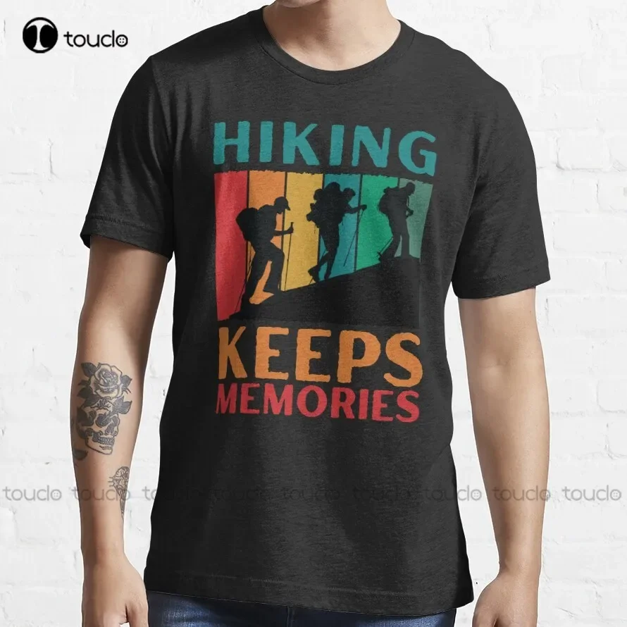Hiking Keeps Memories  T-Shirt Horror Shirt Tee T Shirts Custom Unisex Tee Digital Printing Harajuku Streetwear New Popular Tee
