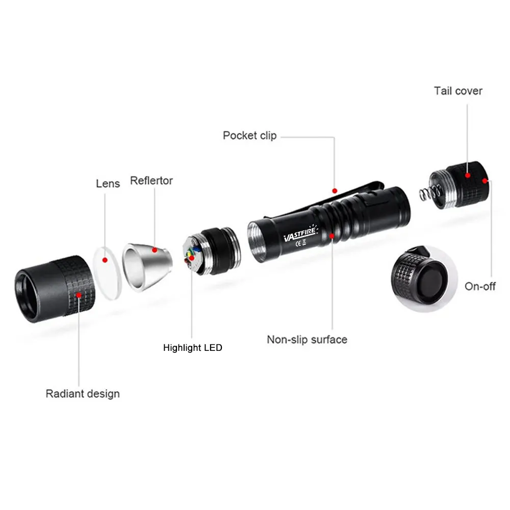 يتم استخدام المصابيح اليدوية MINI الخضراء المتعددة خفيفة الوزن وسهلة الحمل ومقاومة للماء ويمكن استخدامها للإضاءة الخارجية والتخييم