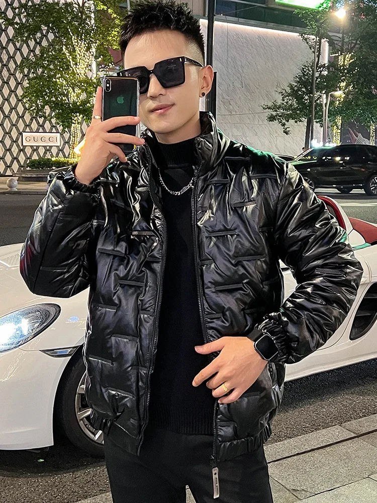 

Мужская утепленная зимняя куртка из хлопка с гладкой поверхностью, молодежная, модная, с защитой от холода, с длинными рукавами, на молнии, Cleanfit Sle Coat