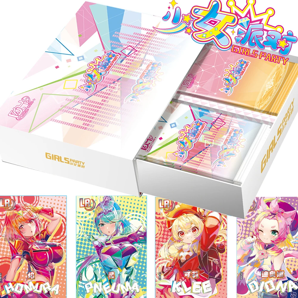 

Wholesale Girl's Party Goddess Story Card Anime Multiple Roles Collector's Edition Warm Beautiful Group Image Card Kid Toy Gift