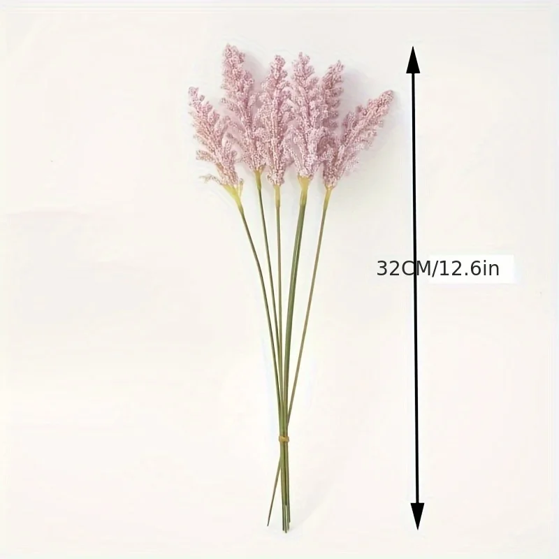 6 Stück 32 cm Ähre Qualität natürliche getrocknete Blumen Kaninchenschwanz Pampas Reed getrockneter Blumenstrauß Hochzeit Party Dekoration Pflanzen ﻿ – Detail 6