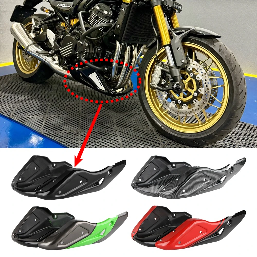 

Belly Pan Lower Fairing Chassis Engine Guard Exhaust Shield Protector Cover Parts For Kawasaki Z900RS Z900 RS Cafe SE 2018-2025