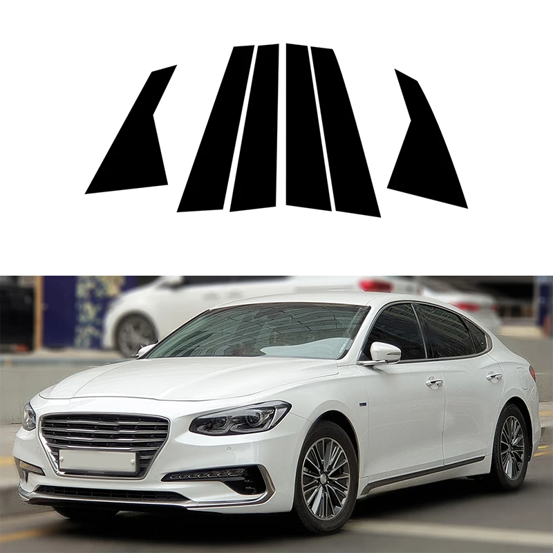 Fit For Hyundai Azera Grandeur 2018 2019 2020 2021 Car Window Door Pillar Posts Trim Cover Sticker Decal Exterior Decoration