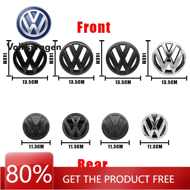 

Для Volkswagen Golf 7.5 MK7.5: Эмблема на капот и значок на багажник (задний бампер) 5KO853601C