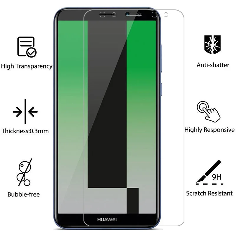 حافظة لهاتف هواوي ميت 10 لايت واقي للشاشة من الزجاج المقسى على ميت 10 لايت ميت 10 لايت مصنوع من كوكه هواوي هواوي هواوي