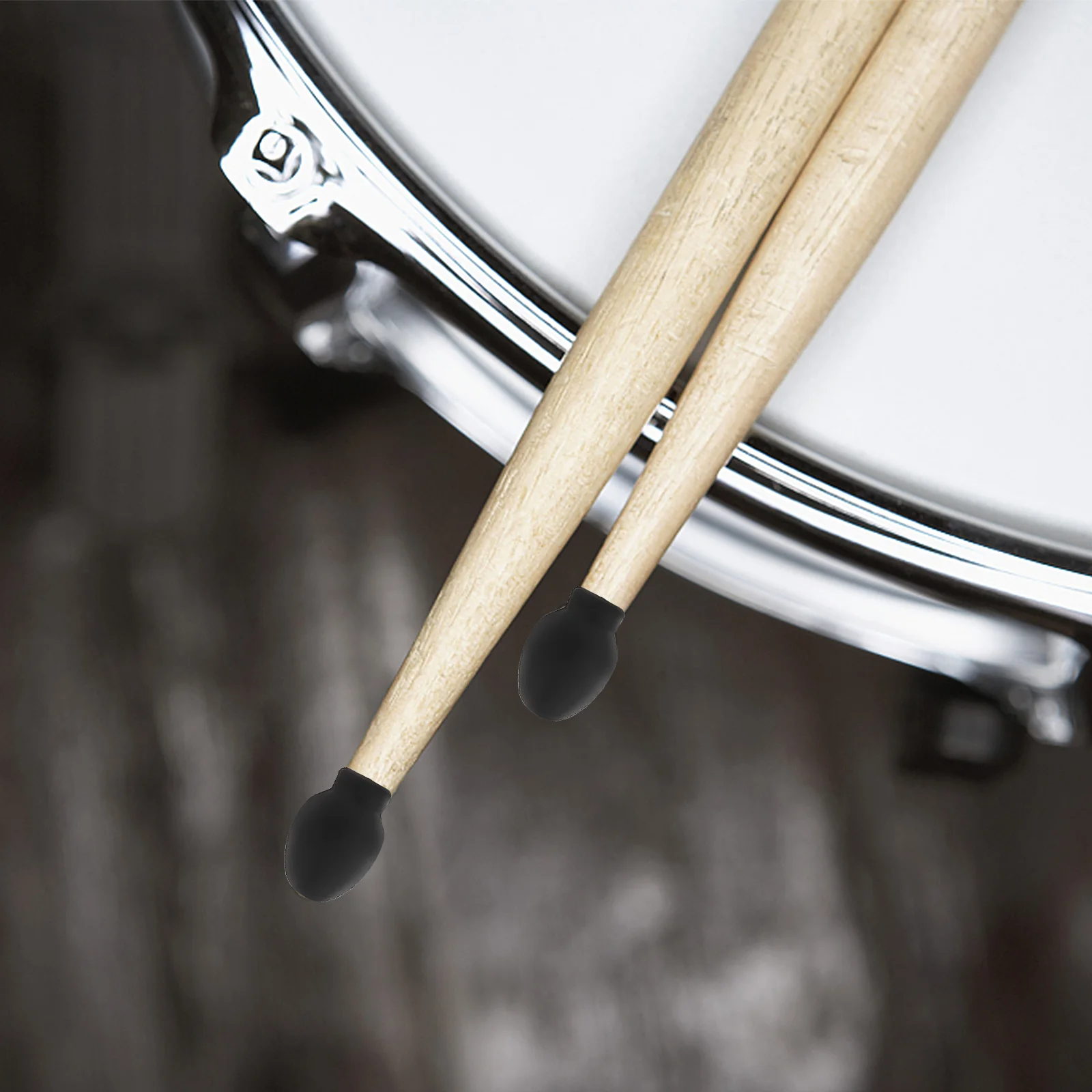 Drumstick Set Marching Practice Tip Mute Ersatz Musikinstrumente Zubehör Percussion Silent