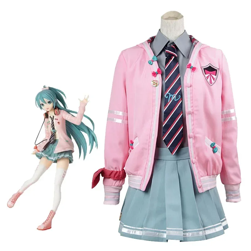 Project DIVA Miku Cosplay JK Uniform Skirts Vocaloid Virtual Singer Costumes Schoolgirl Daily School Uniforms