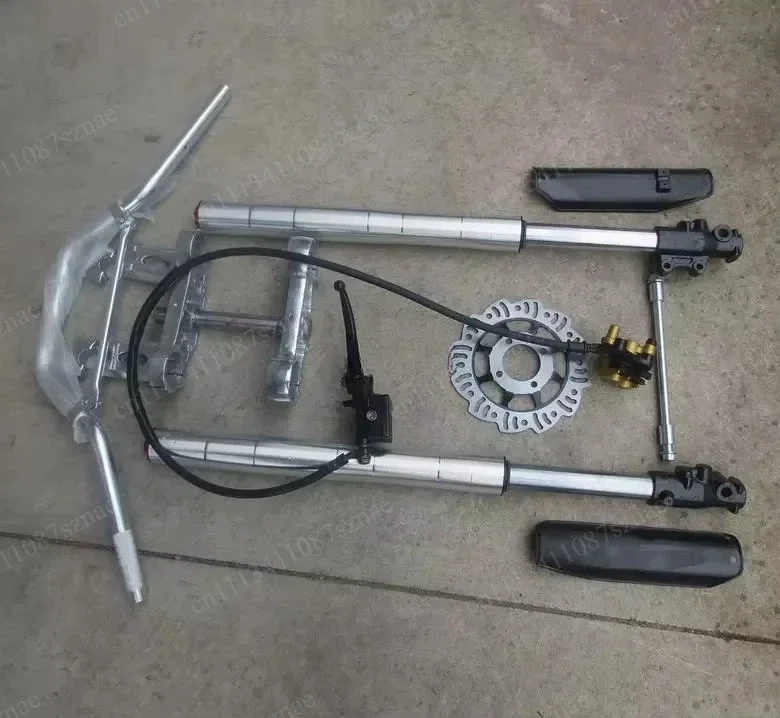 710MM Off-Road Motorcycle Modification Kit Inverted Front Shock, Absorption and Director Compressor with Front Brake Use