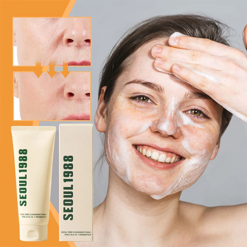 

Deep Cleansing Cleanser Oil Control Pores Decontaminate Cleanser Mild Moisturizing Soothing Purifying Foam Shrink Pores Hot Sell