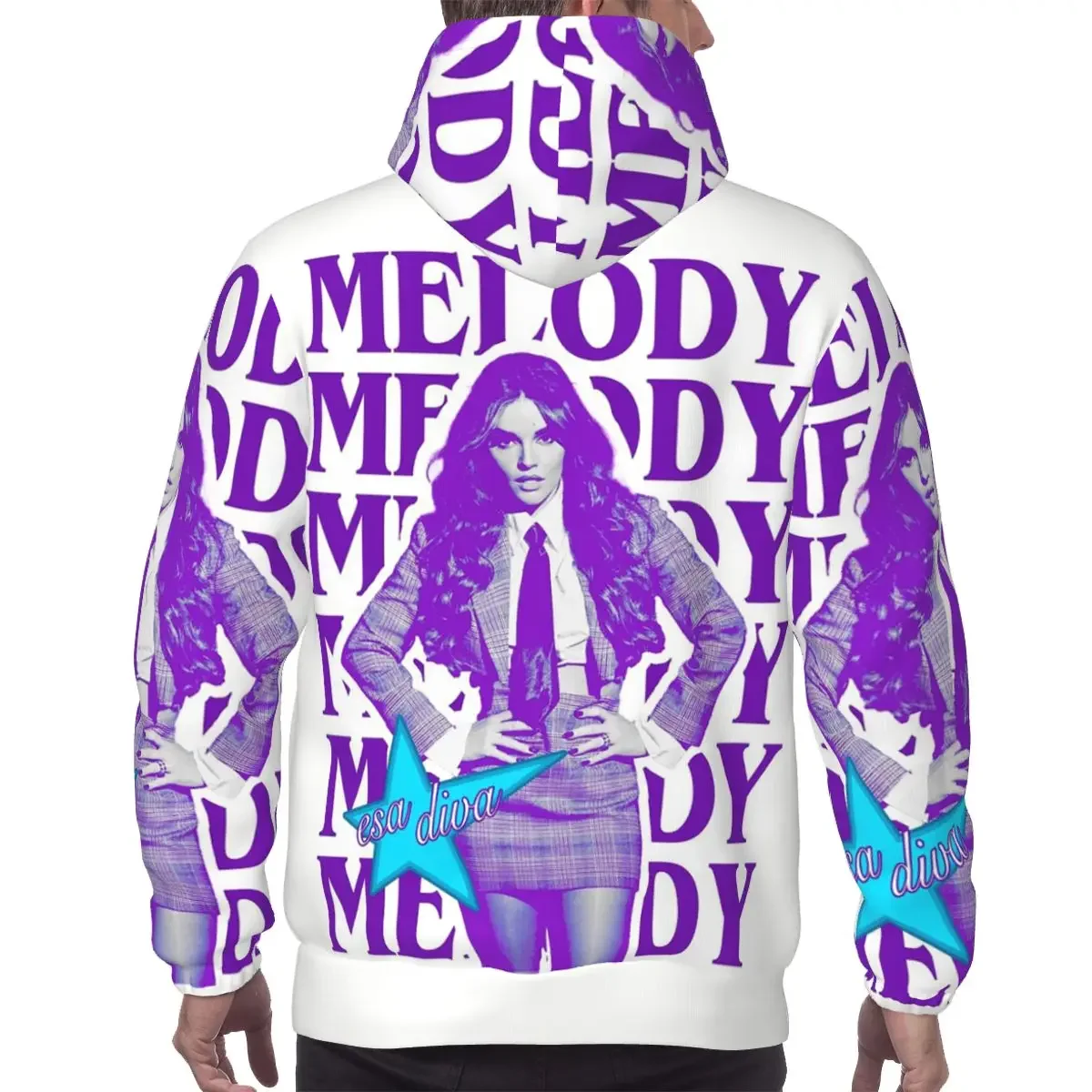 Melody Esa Diva Spain Eurovision Merch Hoodies Hip Hop Pullover Autumn Winter Men's Women's Sweatshirt Long Sleeve Tops