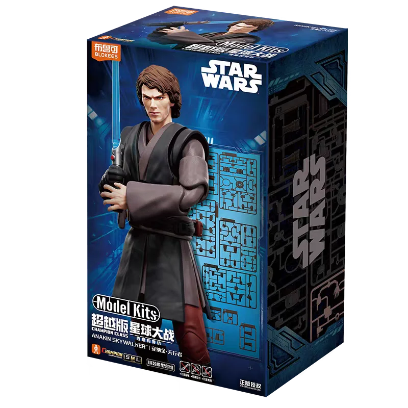 Blokees Star Wars Champion Class modelbouwset, Anakin Skywalker & Clone Trooper verzamelfiguur met beweegbare onderdelen.