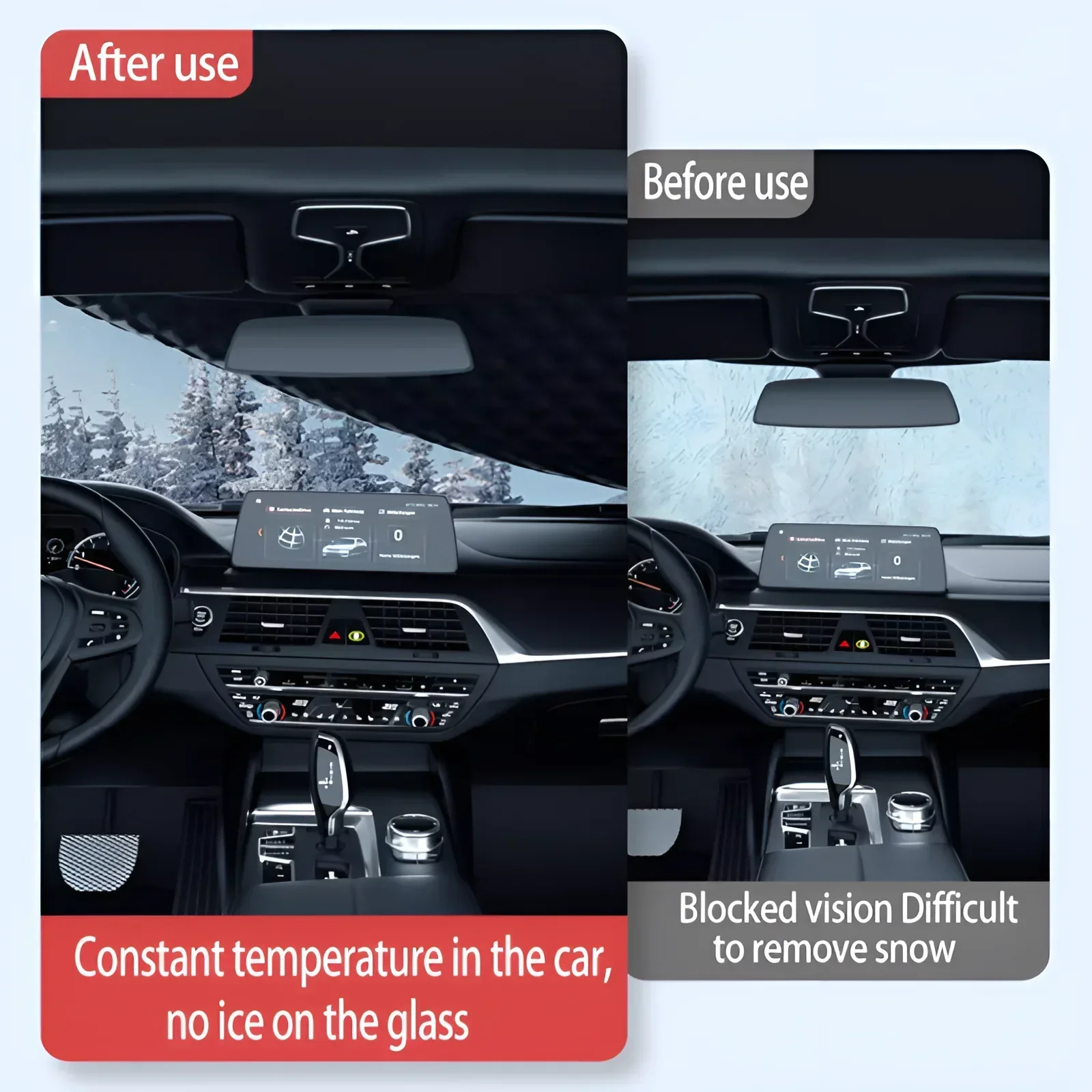 Car Accessories For Mercedes Benz GLC X253 2016~2022 Front Windscreen Snow Cover Ice Frost Sun Protector Waterproof Auto Parts