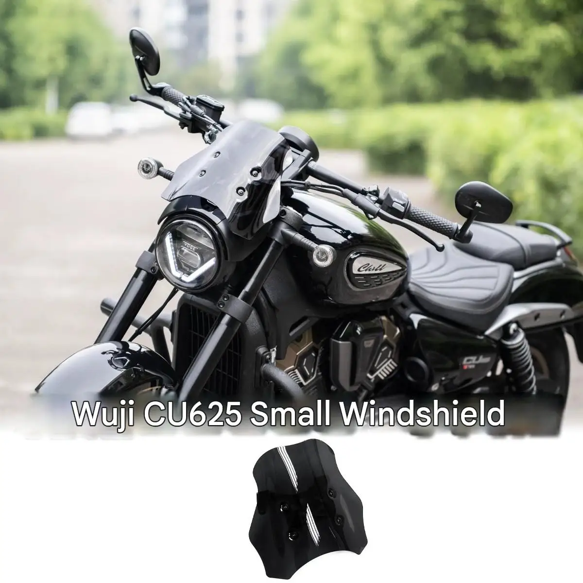 For VOGECU625 Cruise Motorcycle Headlight Decorative Cover Simple Streamlined Design Original Vehicle Hole Position Installation