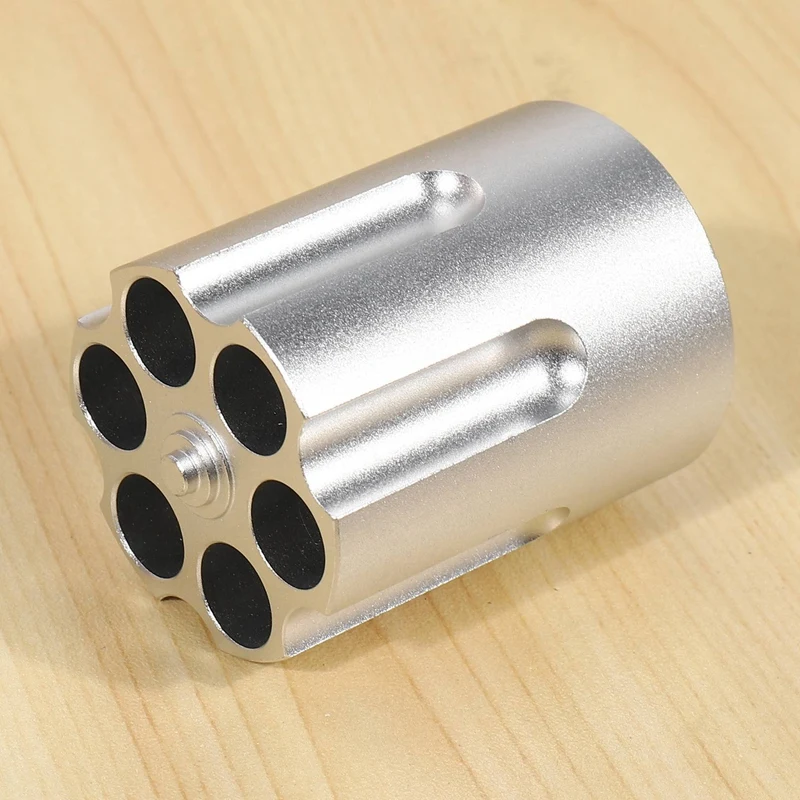 Portalápices cilíndrico para Revolver, portalápices con 6 ranuras, diseño cilíndrico, resistente, 2 uds.